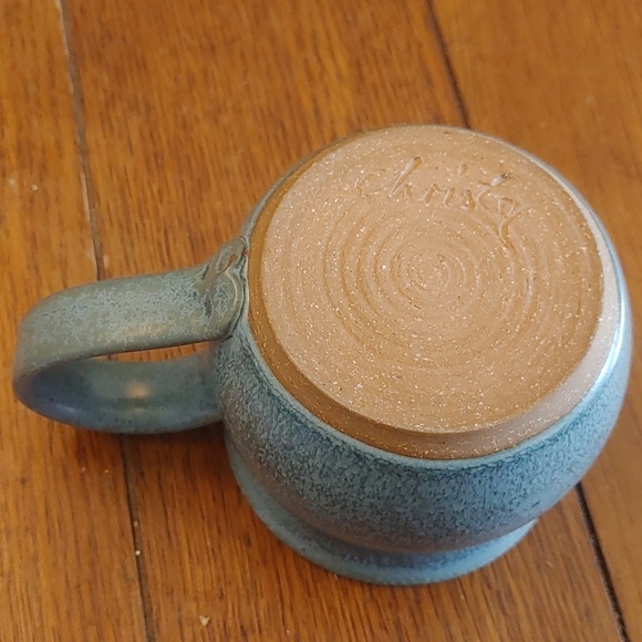 Blue Handmade Pottery Mug - Picture 4 of 7